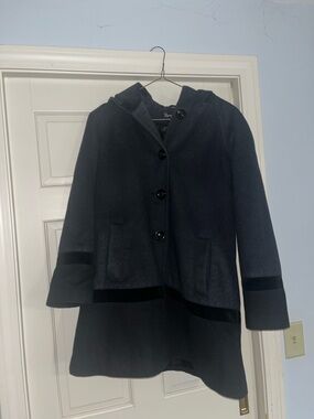 Women's Navy Hooded Pea Coat by J. Crew